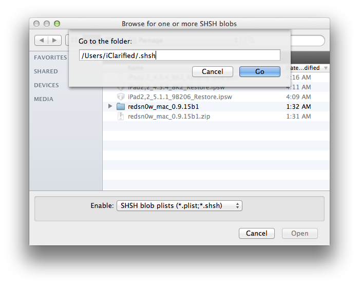How to Manually Submit Your Saved SHSH Blobs to Cydia (Mac)