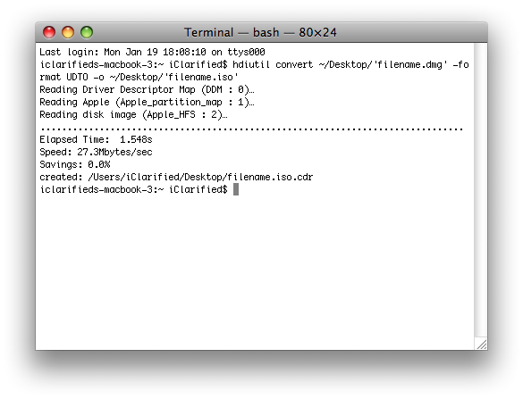 How to Convert a DMG to ISO Using Terminal