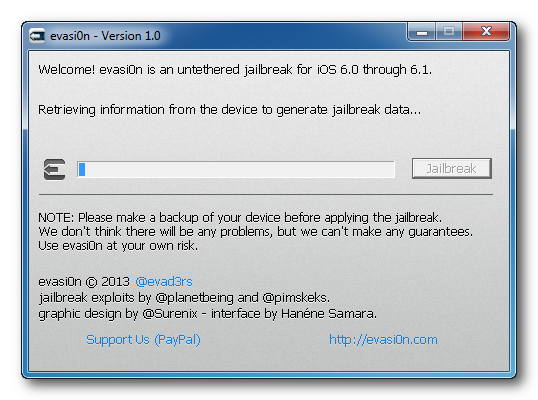 Comment Jailbreaker ton iPhone 5, 4S, 4, 3GS avec Evasi0n (Windows) [6.1]