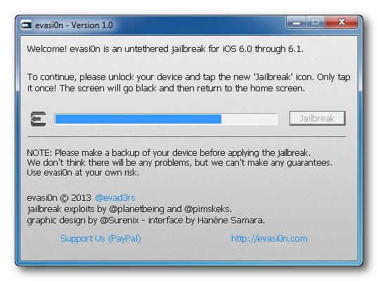 Hoe moet u uw iPhone 5, 4S, 4, 3GS Jailbreaken met Evasi0n (Windows) [6.1]
