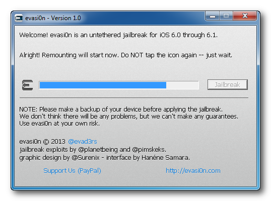Làm thế nào để Jailbreak iPhone 5, 4S, 4, 3GS Sử dụng Evasi0n (Windows) [6,1]