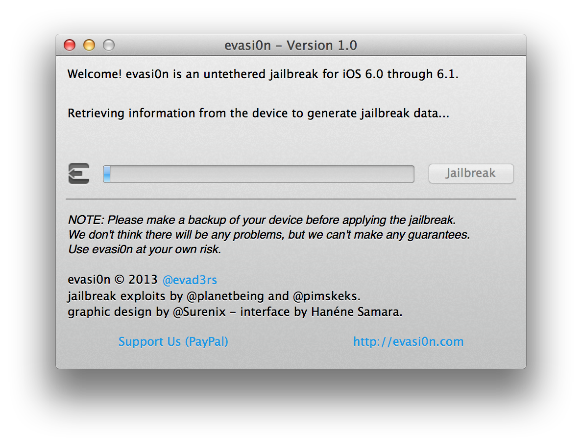 Wie man sein iPhone 5, 4S, 4, 3GS jailbreakt mit Hilfe von Evasi0n (Mac) [6.1]