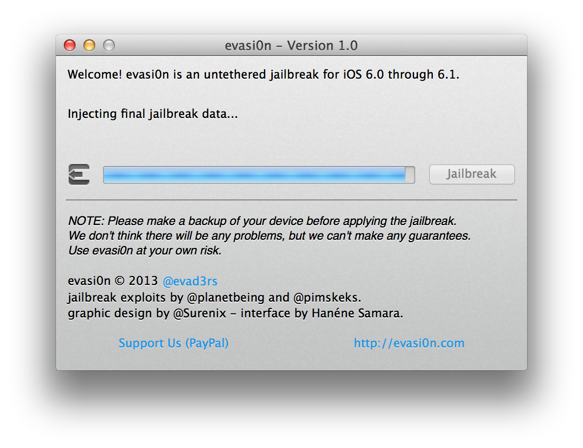 Wie man sein iPhone 5, 4S, 4, 3GS jailbreakt mit Hilfe von Evasi0n (Mac) [6.1]