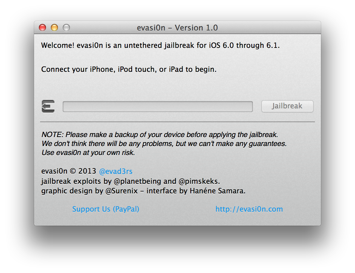 Comment Jailbreaker son iPad 2, 3, 4 ou Mini avec Evasi0n (Mac) [6.1]