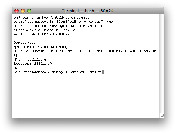 How to Tether Jailbreak Your iPod Touch 2G (Mac)