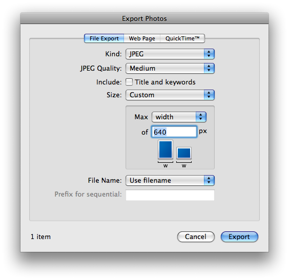 How to Resize Photos in iPhoto 08