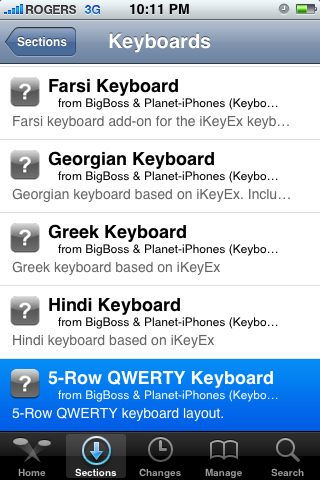 Como adicionar uma quinta linha no teclado de seu iPhone