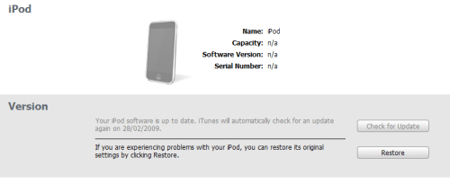 Jailbreak je iPod Touch 2G (Windows)