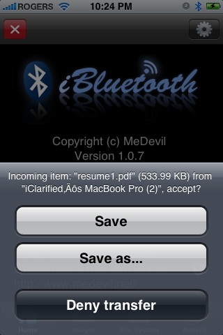 Como transferir arquivos do seu iPhone utilizando o Bluetooth