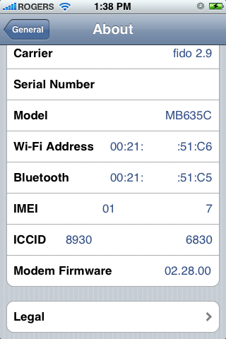 Làm thế nào để hạ Firmware iPhone 3G 2,30 (2.2.1) Baseband dành cho Unlock