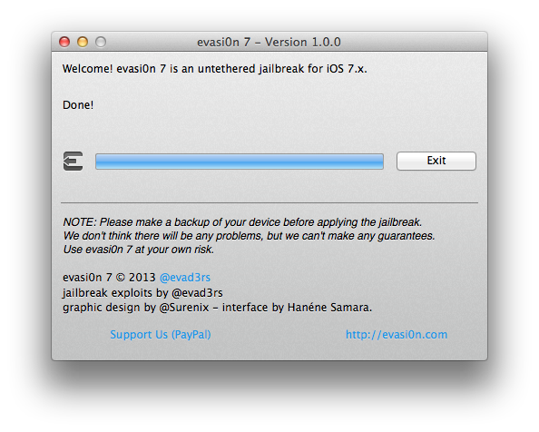 Comment jailbreaker l&#039;iPhone 5s ,5c, 4s, 4 sur iOS 7 avec Evasi0n (Mac)