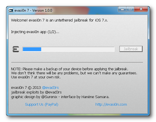 Comment jailbreaker l&#039;iPhone 5s, 5c, 5, 4s, 4, sur iOS 7 avec Evasi0n (Windows)