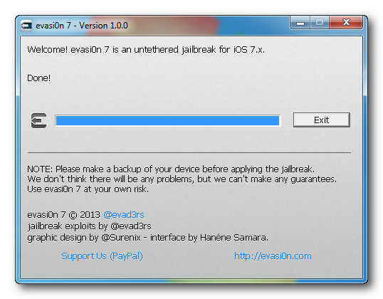 Jailbreak em iPhones 5s, 5c, 5, 4s, 4, com iOS 7 Usando Evasi0n (Windows)