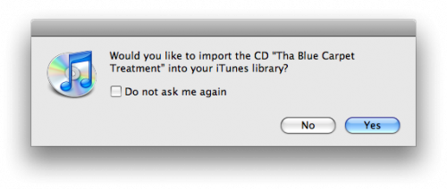 Import CD tracks into iTunes