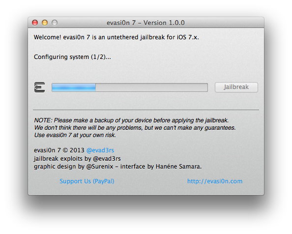 Como fazer jailbreak de um iPad Air, 4, 3, 2, ou iPad mini, com o Evasi0n (Mac)