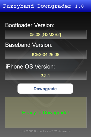 Jak obniżyć wersję oprogramowania Basebandu iPhona 3G używając Fuzzyband.