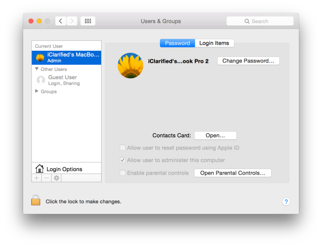 Add a New User Account in Mac OS X