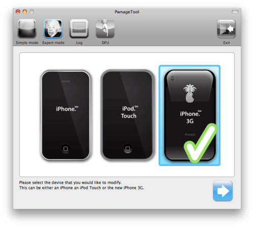 PwnageToold을 이용해 OS 3.1의 3G 아이폰 탈옥하는 방법 (맥 전용)