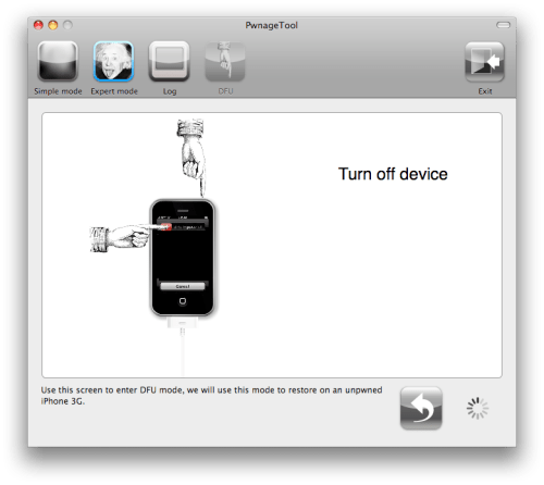  PwnageTool (Mac) 을 이용한 아이폰 2G (펌웨어 OS 3.1.2)의 언락 및 제일브릭 방법