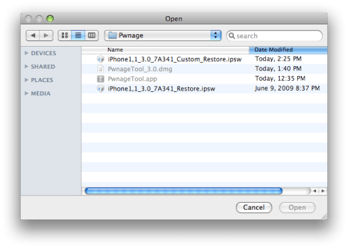 Hur du låser upp och jailbreakar din iPhone 2G med OS 3.0 med PwnageTool (Mac)