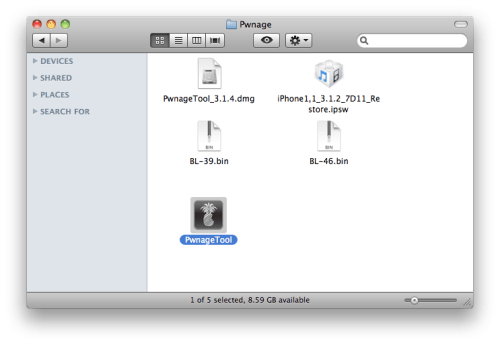  Deblocare și jailbreak pentru iPhone 2G cu OS 3.1.2 folosind PwnageTool (Mac)