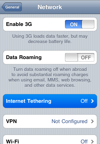 How to Enable Tethering for AT&amp;T iPhones on OS 3.0