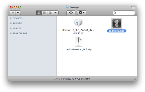 Como fazer o jailbreak no iPhone com o firmware 3.0 usando o RedSn0w (Mac)