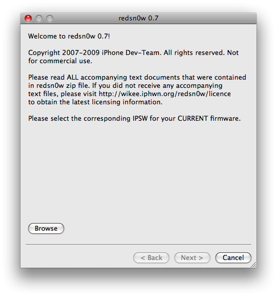 How to Jailbreak Your iPhone 3G on OS 3.0.x Using RedSn0w (Mac)