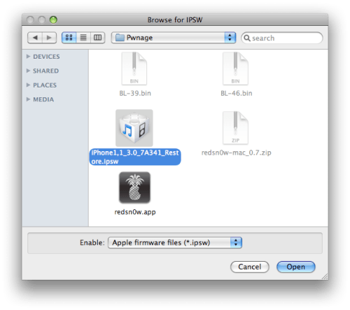 Comment Unlock/Jailbreak votre iPhone 2G en OS 3.0 avec RedSn0w (Mac)