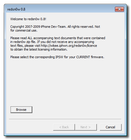 Kako Jailbreak-ati  iPhone 3GS sa OS 3.0.x koristeći RedSn0w (Windows)