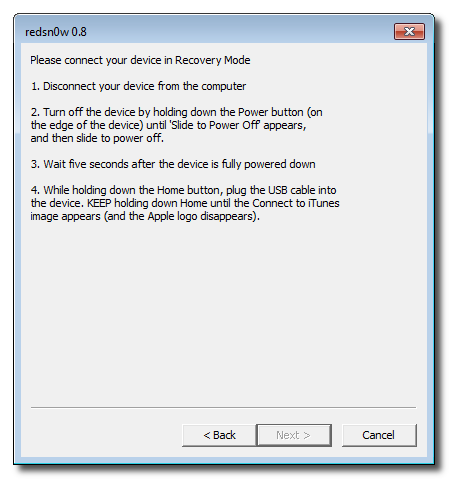 Comment Jailbreaker votre iPhone 3GS (OS 3.0.X) en utilisant RedSn0w (Windows)