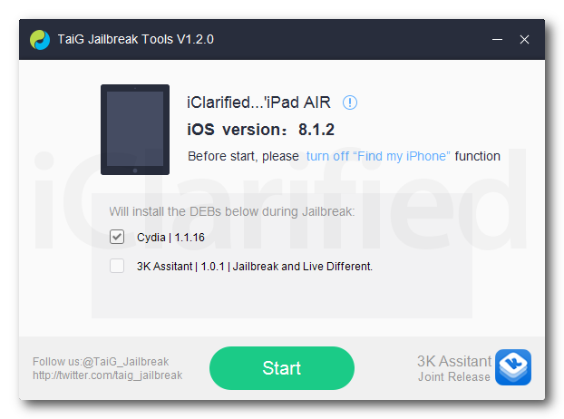 How to Jailbreak Your iPad Air 2, Air, 4, 3, 2, Mini Using TaiG (Windows) [iOS 8.1.2]