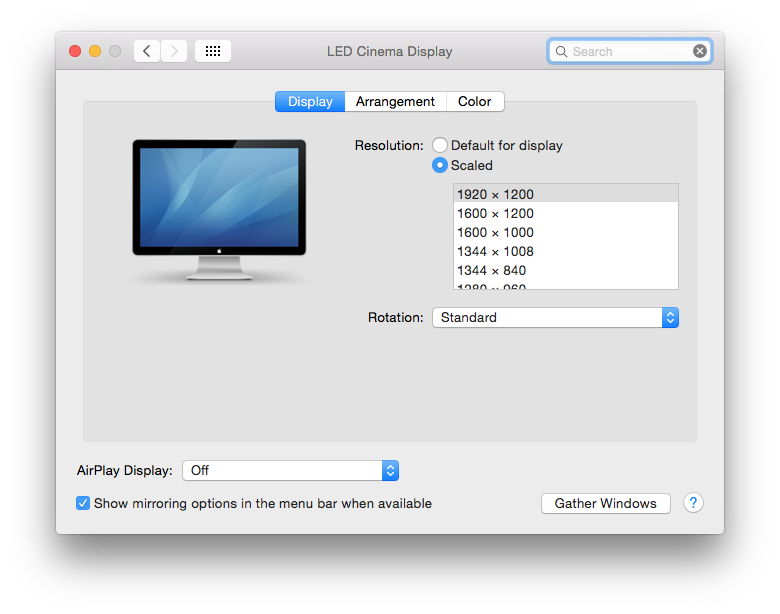 How to Display More Screen Resolution Options in Mac OS X