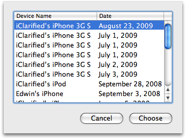 iPhone Backups auspacken (Mac)
