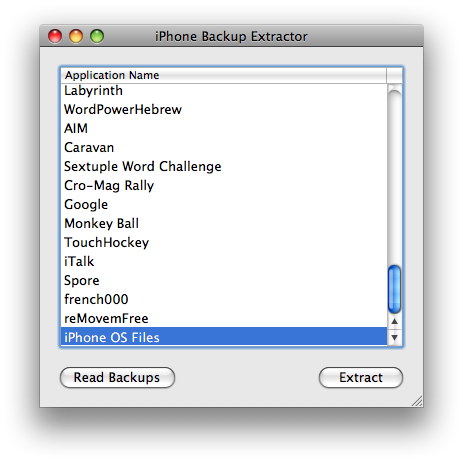 iPhone Backups auspacken (Mac)