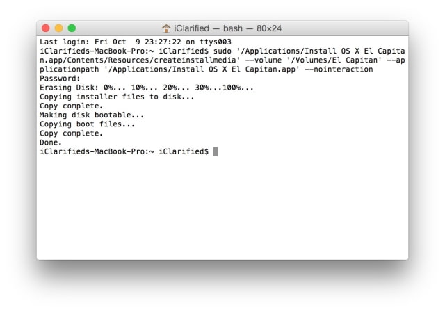 Createinstallmedia El Capitan Createinstallmedia El Capitan