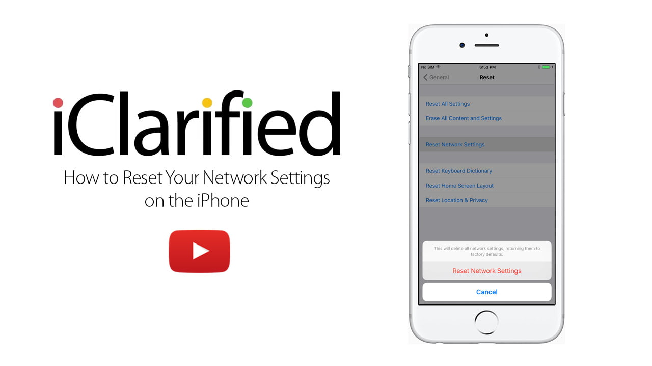 How to Reset Your Network Settings on the iPhone [Video] - iClarified