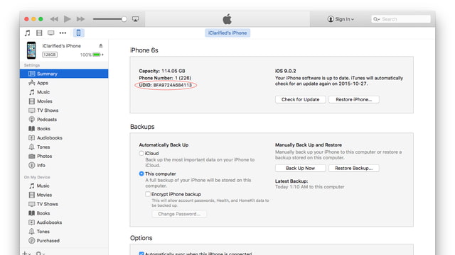 How to Find Your iPhone's UDID