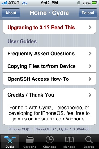 Hoe een gejailbreekte iPhone 3GS updaten naar OS 3.1