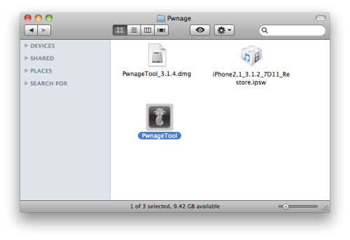 Hvordan Jailbreake iPhone 3GS ved  å bruke PwnageTool [Mac]