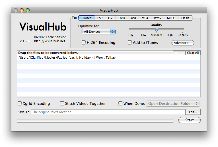 How to Convert Video to iPhone Format Using VisualHub