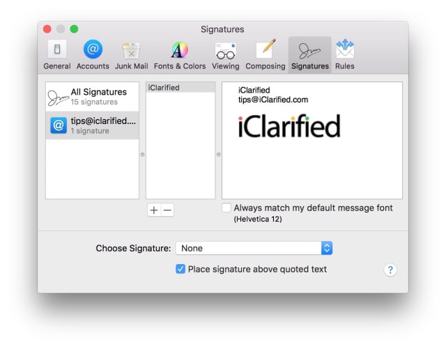 How to Create an Email Signature With a Logo in OS X Mail