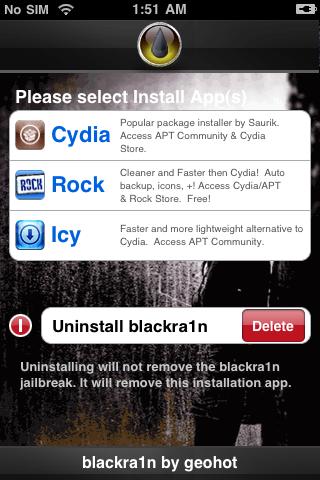How to Jailbreak je iPhone, Ipod met BlackRa1n (Windows)