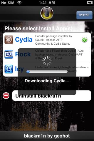 Hoe jou iPod/iPhone te jailbreaken op een mac met Blackra1n