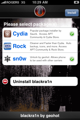 Como hacer jailbreak y desbloquear su iPhone 3G o 3GS usando BlackSn0w [Mac]