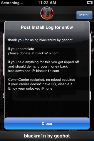 Como hacer jailbreak y desbloquear su iPhone 3G o 3GS usando BlackSn0w [Mac]