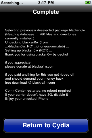 Πώς να Ξεκλειδώσετε το iPhone 3G, 3GS χρησιμοποιώντας το BlackSn0w.