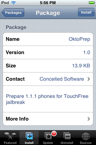 How to Jailbreak Your OTB 1.1.2 iPod touch Using Windows