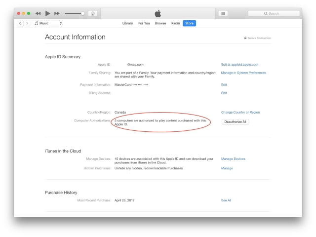 How to Check the Number of Computers You&#039;ve Authorized in iTunes