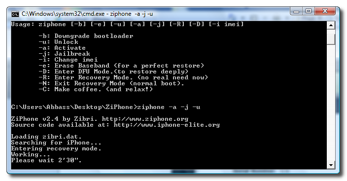 How to Unlock Your iPhone with ZiPhone 2.4 (Windows)